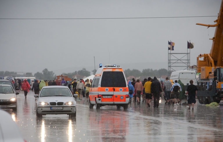 Bažant Pohoda 2009, pád stanu