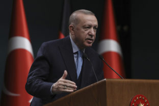 FILE - Turkey's President Recep Tayyip Erdogan speaks during a news conference, in Ankara, Turkey on May 14, 2022. Within a two-week span, Turkey's president has caused a stir by throwing a wrench in Sweden and Finland's historic bid to join the NATO alliance, lashed out at NATO-ally Greece and announced plans for a new incursion into Syria. The Turkish leader appears to be using Turkey's power to veto NATO's expansion as an opportunity to air a variety of grievances against the Western nations and to force them to take action against Kurdish militants and other groups that Turkey views as terrorists