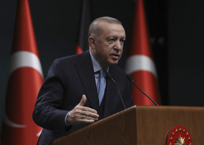 FILE - Turkey's President Recep Tayyip Erdogan speaks during a news conference, in Ankara, Turkey on May 14, 2022. Within a two-week span, Turkey's president has caused a stir by throwing a wrench in Sweden and Finland's historic bid to join the NATO alliance, lashed out at NATO-ally Greece and announced plans for a new incursion into Syria. The Turkish leader appears to be using Turkey's power to veto NATO's expansion as an opportunity to air a variety of grievances against the Western nations and to force them to take action against Kurdish militants and other groups that Turkey views as terrorists
