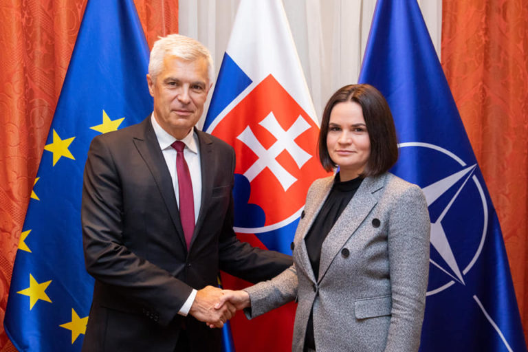 Ivan Korčok, Svetlana Cichanovská