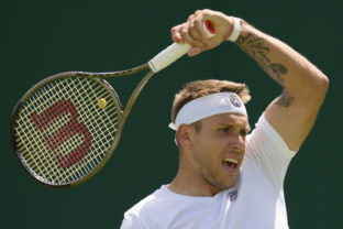 Britania Wimbledon Tenis Slovenský tenista Alex Molčan