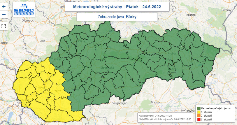 Počasie, búrky