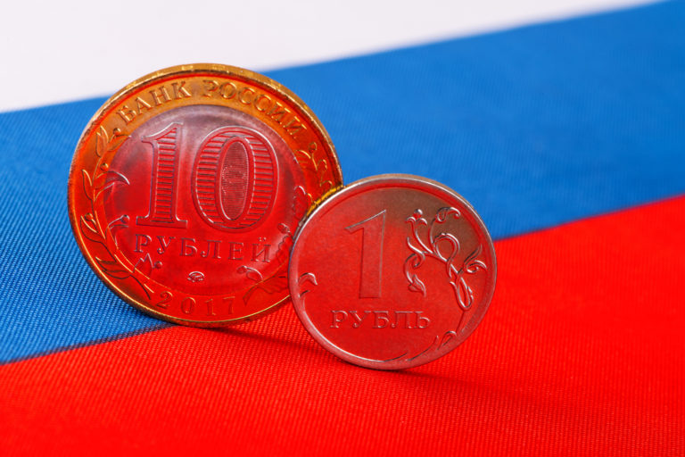 Ruble, vlajka Ruska