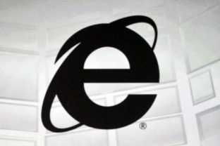 FILE - The Microsoft Internet Explorer logo is projected on a screen during a Microsoft Xbox E3 media briefing in Los Angeles, June 4, 2012. As of Wednesday, June 15, 2022, Microsoft will no longer support the once-dominant browser that legions of web surfers loved to hate and a few still claim to adore. ()