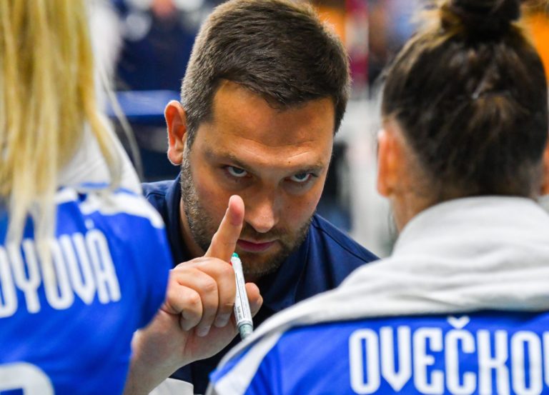 Tréner Michal Mašek, volejbal