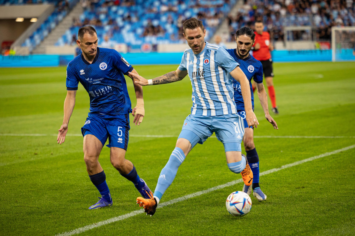 Futbal (Liga majstrov): Slovan Bratislava - Dinamo Batumi