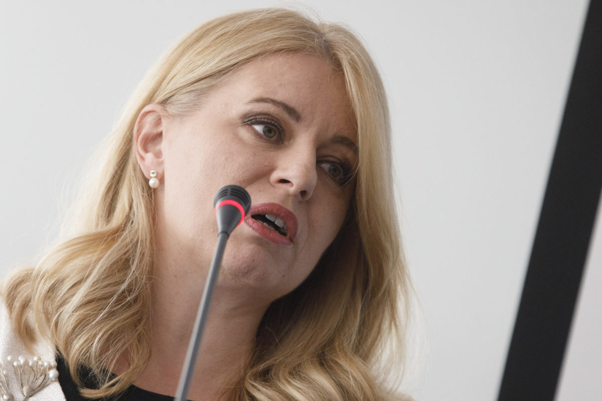 počas vystúpenia na sneme Jednoty dôchodcov Slovenska (JDS) v Bratislave. Bratislava, 22. jún 2022.