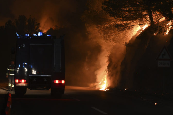 Požiare, Chorvátsko
