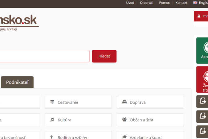 Slovensko.sk, portál, stránka