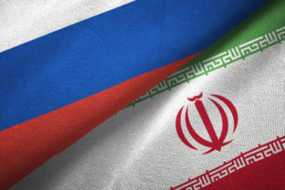 Irán, Rusko, vlajky