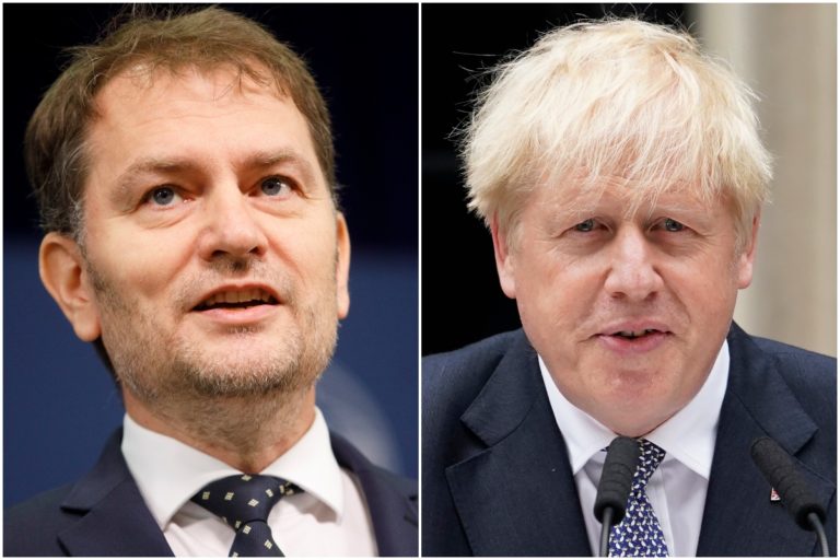 Igor Matovič, Boris Johnson