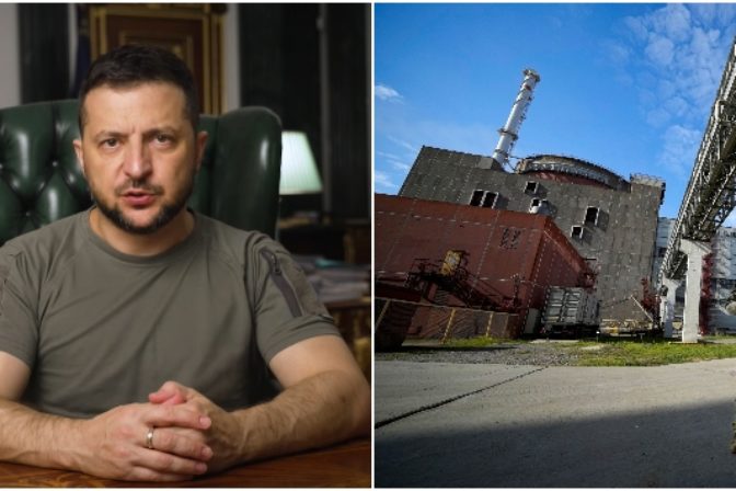 Zelenskyj, Záporožská jadrová elektráreň