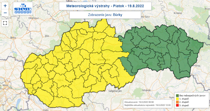 Počasie, búrky