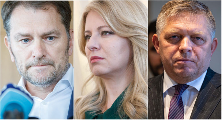 Matovič, Čaputová, Fico