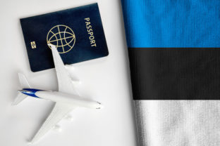 Estónsko, vlajka, pas