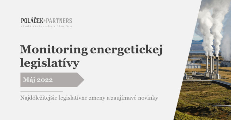 Monitoring energetickej legislativy, máj