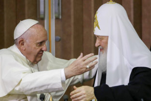 Ruský patriarcha Kirill, pápež František