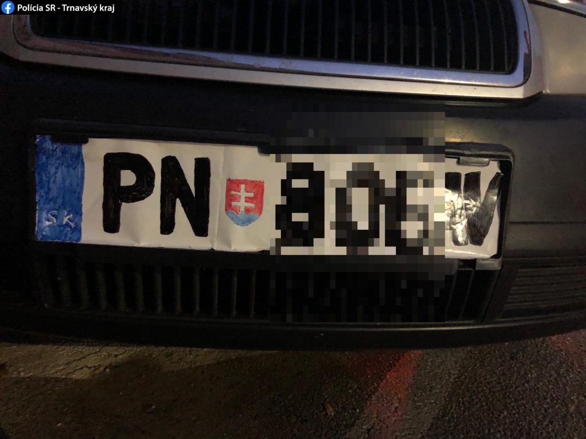 Polícia, kontrola, falošné ešpz