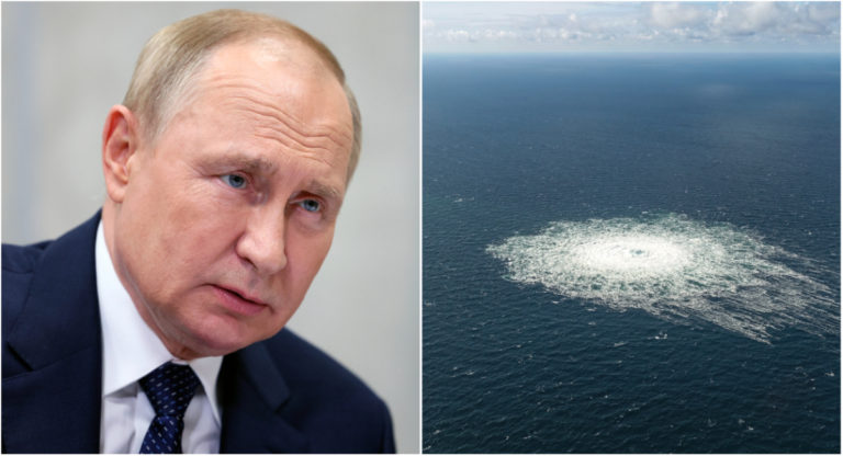 únik plynu, Putin