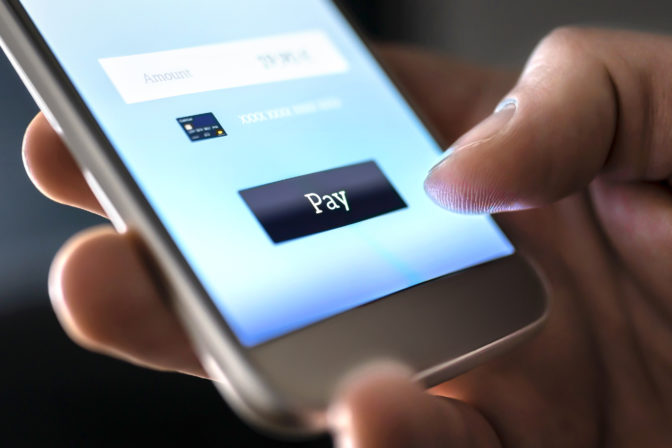 Internet banking, platba