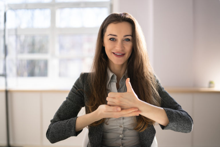 Learning Sign Language. Audiology