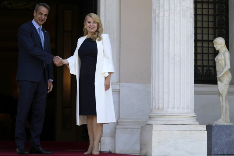 Čaputová, Kyriakos Mitsotakis, Grécko