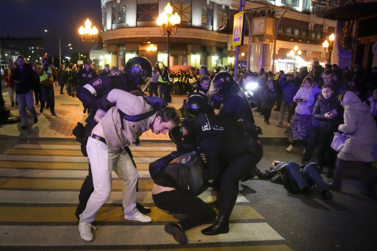 Vojna na Ukrajine, mobilizácia, protest