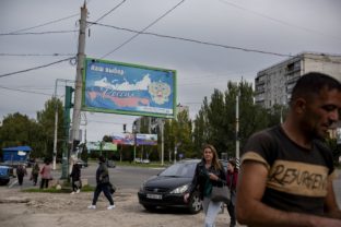 Ruský bilboard, Ukrajina, vojna