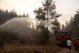 Turecko, lesný požiar