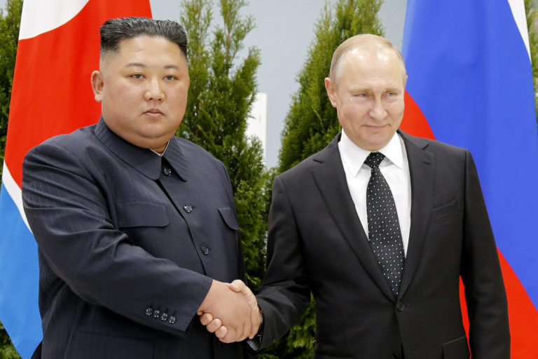 Kim Čong un, Vladimir Putin