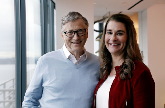 FILE - In this Feb. 1, 2019 photo, Bill and Melinda Gates pose for a photo in Kirkland, Wash. The Bill &amp; Melinda Gates Foundation announced Wednesday, Oct. 19, 2022 that it is making grants of more than a $1 billion as part of a sweeping national plan to improve math education over the next four years to help students land well-paying jobs when they graduate, given research that shows the connection between strong math skills and career success