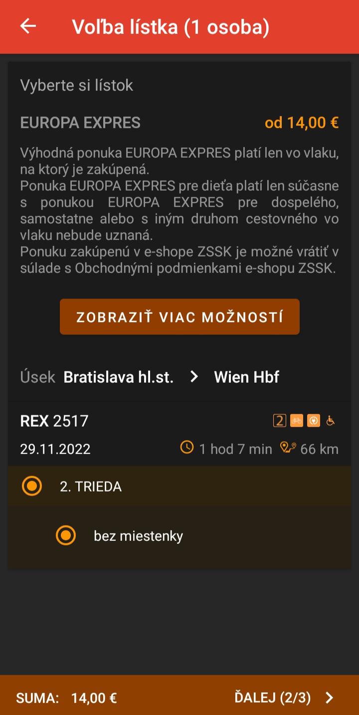 Po vyhladani konkretneho spojenia si cestujuci mozu vybrat z ponuky listkov ak su pre dany spoj k dispozicii.jpg