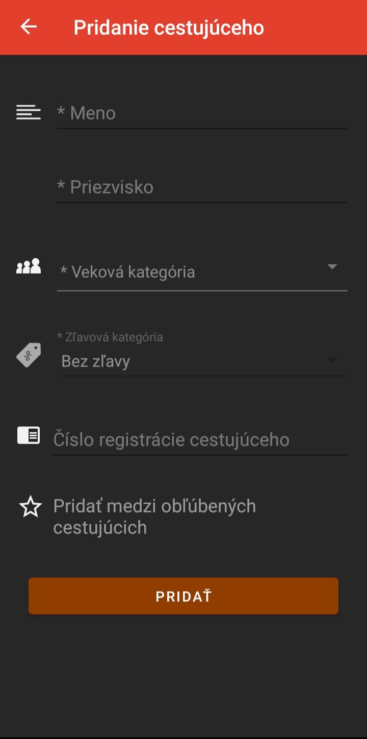 V novej verzii aplikacie je mozne pridat cestujuceho do oblubenych s hviezdickou.jpg
