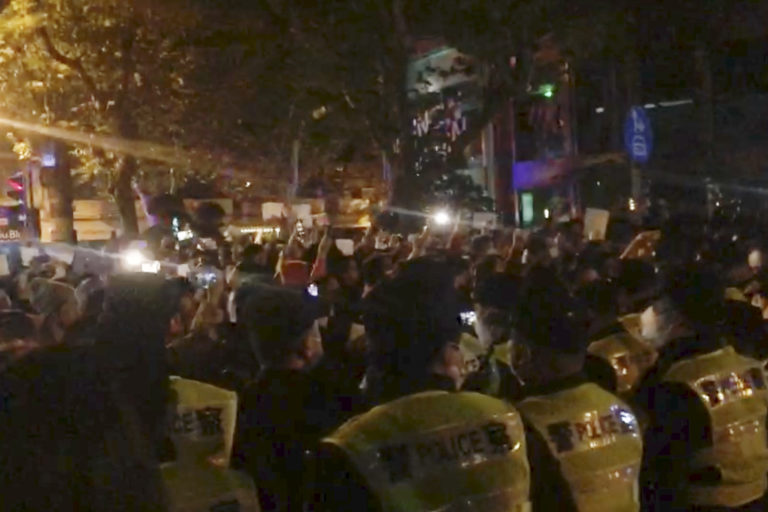 Čína, protest, koronavírus