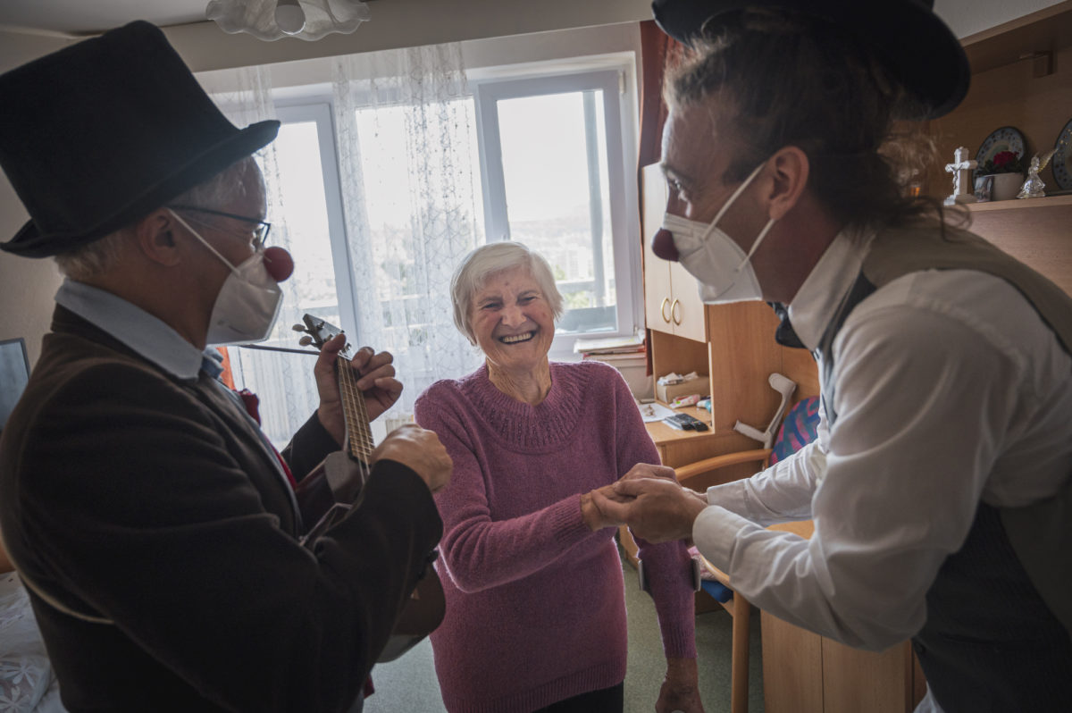 Klaunovanie, klaunovačka, seniori, dôchodcovia