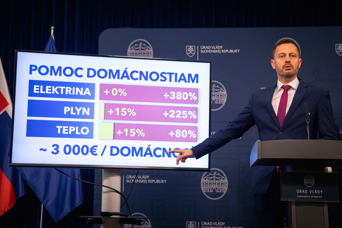 VLÁDA: Ceny energií pre domácnosti