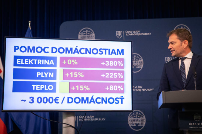 VLÁDA: Ceny energií pre domácnosti