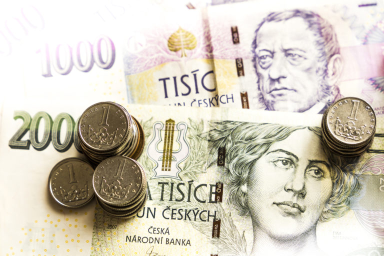 česká koruna, peniaze