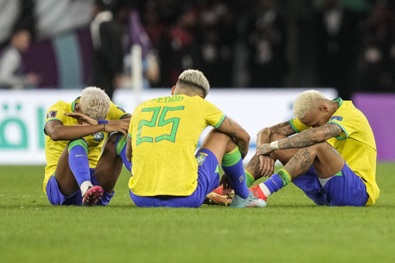Brazílčan Rodrygo, Brazílčan Pedro a Brazílčan Neymar,