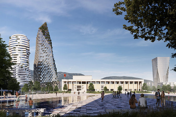 Zelená hora alebo mrakodrap? Najvyššia budova v Albánsku má byť vzorom udržateľnosti