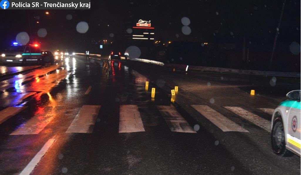 Tragická dopravná nehoda, zrážka chodkyne