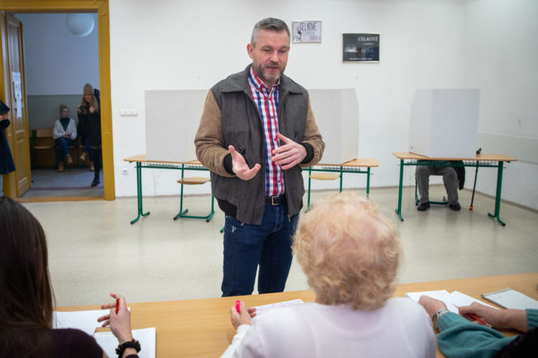 REFERENDUM 2023: Hlasovanie Petra Pellegriniho