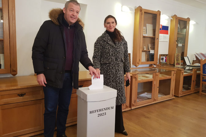 REFERENDUM 2023: Hlasovanie Jaroslava Bašku