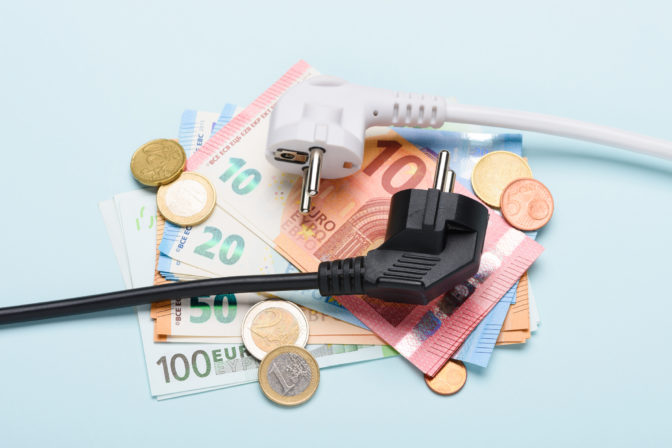 Elektrina, peniaze, ceny energií