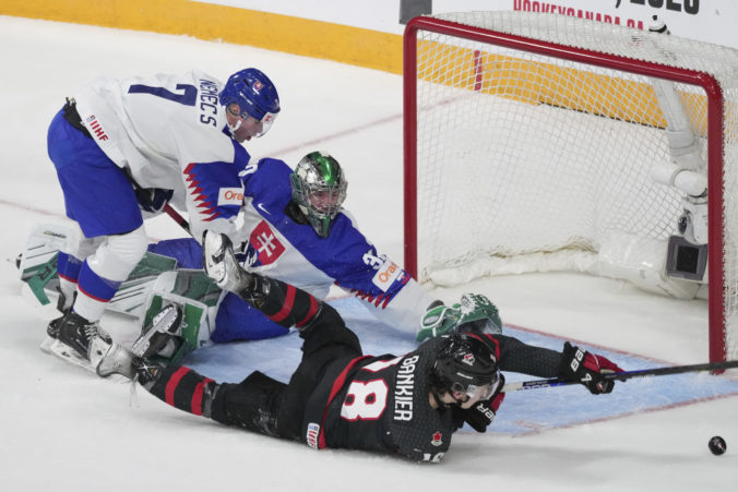 MS v hokeji do 20 rokov (štvrťfinále): Kanada - Slovensko, Adam Gajan