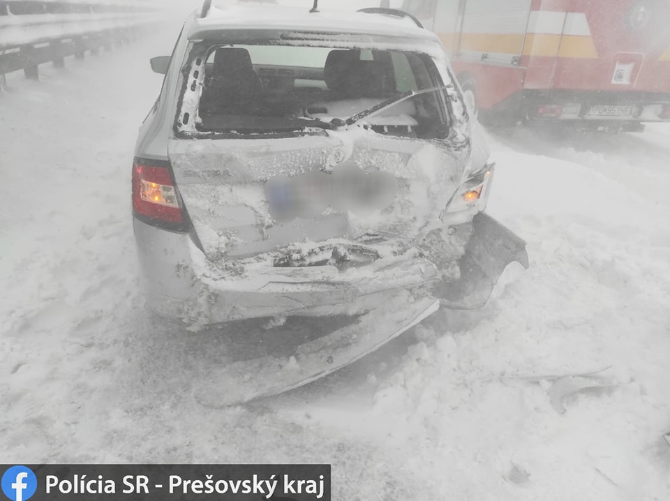 Hromadná nehoda, diaľnica D1
