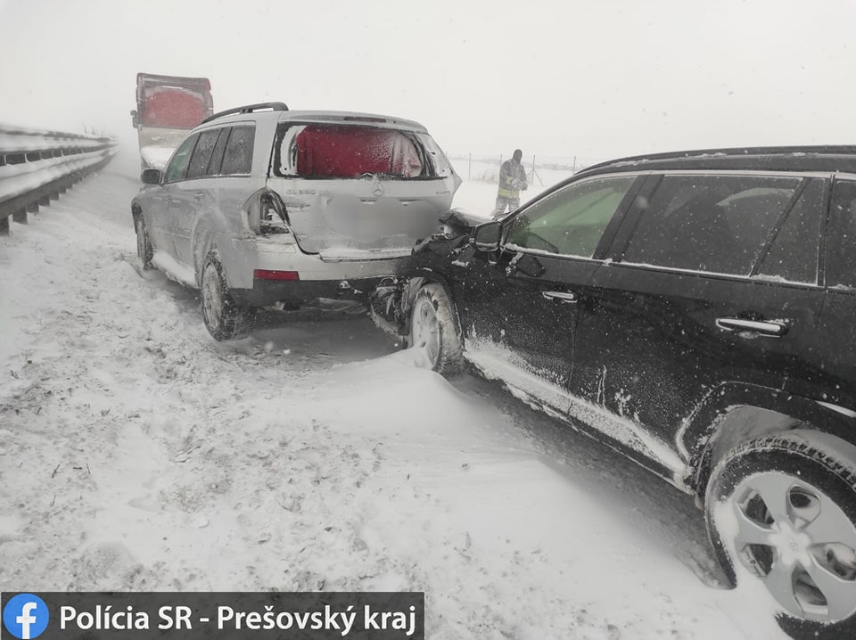 Hromadná nehoda, diaľnica D1