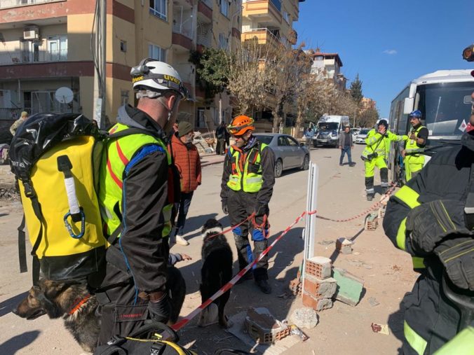 Slovenskí hasiči, zemetrasenie v Turecku