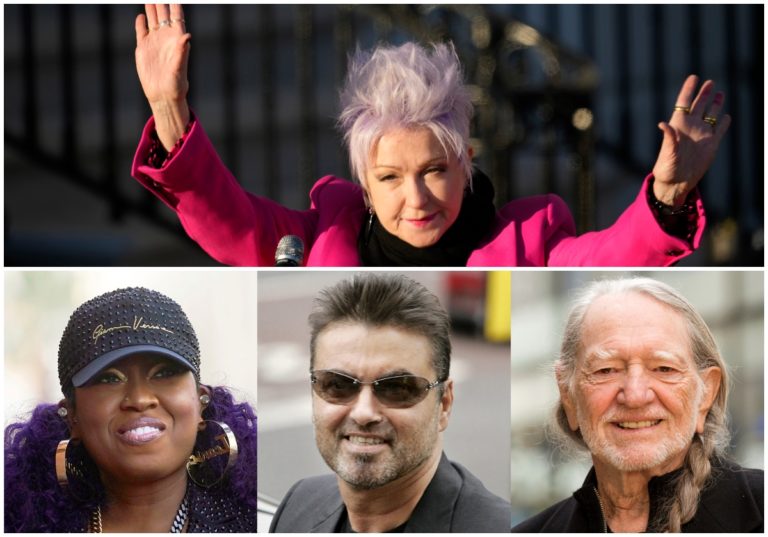 Cyndi Lauper, Missy Elliott, George Michael, Willie Nelson.