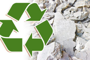 Recyklovateľný stavebný materiál